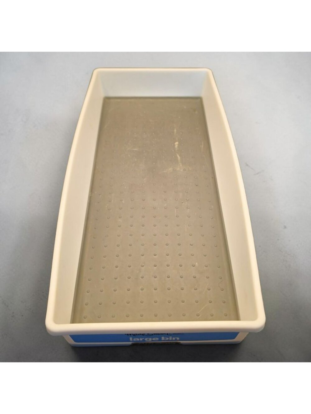 Made Smart Large Plastic Storage Bin 15.5"x7.5"x2" Non-Slip Base Organization